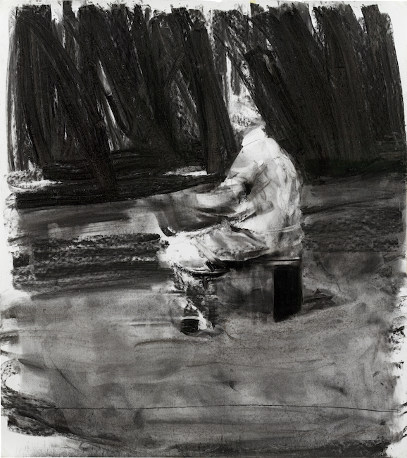 Sebastian Hosu: Untitled, 2017, charcoal on paper, 90 × 110 cm